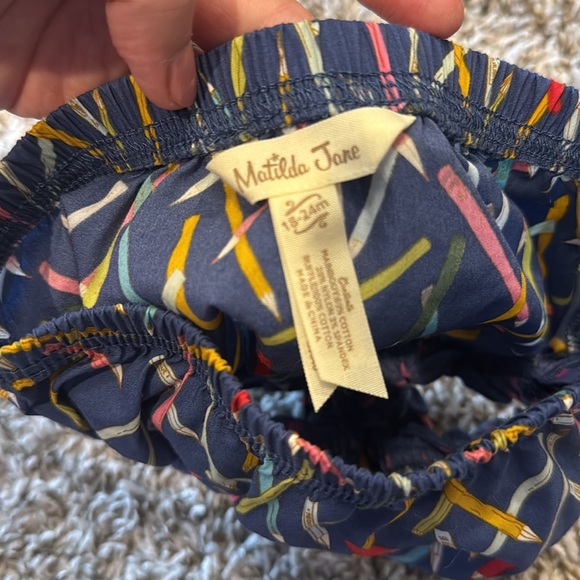 Matilda Jane Girls 18-24M Blue Pencil Bloomers - Picture 3 of 3